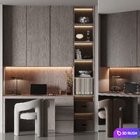 Workplace No. 3 3D Model Vray, Corona