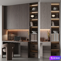 Workplace No. 3 3D Model Vray, Corona