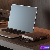 Workplace No. 3 3D Model Vray, Corona