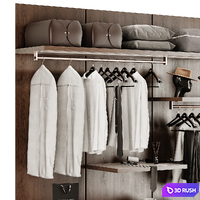 Wardrobe 3D Model Corona