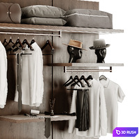 Wardrobe 3D Model Corona