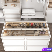 Dressing room with island 3D Model Corona