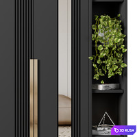 Wardrobe 122 3D Model Vray, Corona