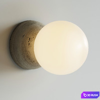 Davidpompa Fiorito rock Origo white wall light scene 3D Model Vray, Corona