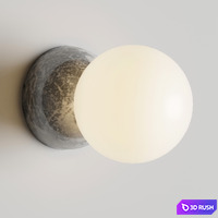 Davidpompa Fiorito rock Origo white wall light scene 3D Model Vray, Corona