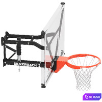 Silverback wall mounted basketball hoop 3D Model Vray, Corona