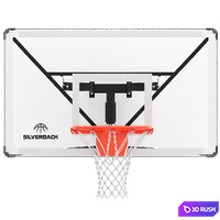 Silverback wall mounted basketball hoop 3D Model Vray, Corona