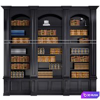 LIBRARY NO.2 3D Model Vray, Corona