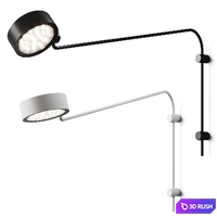Zafferano Super O Wall Lamp 3D Model Vray, Corona