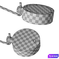 Zafferano Super O Wall Lamp 3D Model Vray, Corona