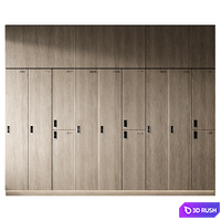 Locker rooms 06 3D Model Corona
