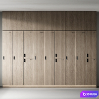 Locker rooms 06 3D Model Corona