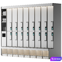 Locker Gym 3D Model Corona