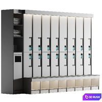 Locker Gym 3D Model Corona