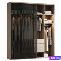 Wardrobe 04 3D Model Corona