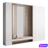 Hallway wardrobe 012 KM 3D Model Corona