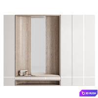 Hallway wardrobe 012 KM 3D Model Corona