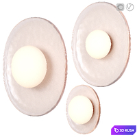 RBW Crepe Sconce 3D Model Vray, Corona