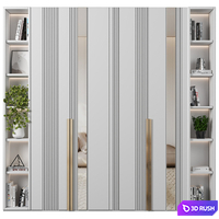 Wardrobe 130 3D Model Vray, Corona