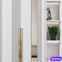 Wardrobe 130 3D Model Vray, Corona
