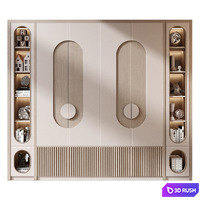 Furniture composition GHS-2551 3D Model Corona