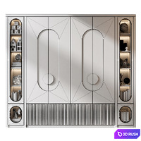 Furniture composition GHS-2551 3D Model Corona