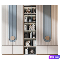 Furniture composition GHS-2553 3D Model Corona