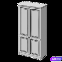 Neoclassic wardrobe colored|neoclassic wardrobe colored 3D Model Corona