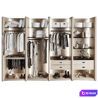 Dressing room 23 3D Model Corona