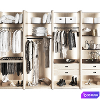 Dressing room 23 3D Model Corona
