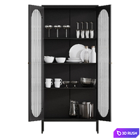 Showcase with decor 001 | LARENNE Laredoute 3D Model Vray, Corona