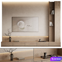 TV set 13 3D Model Vray, Corona