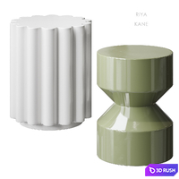 Riya Kane table West Elm 3D Model Vray, Corona
