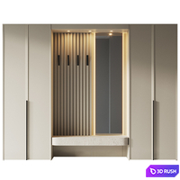 Composition of furniture in the hallway 23 3D Model Corona