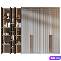 Cabinet set 395 3D Model Vray