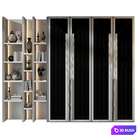 Cabinet set 395 3D Model Vray