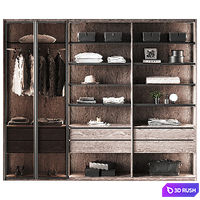 Dica Armario Wardrobe 3D Model Vray, Corona