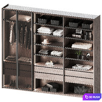 Dica Armario Wardrobe 3D Model Vray, Corona