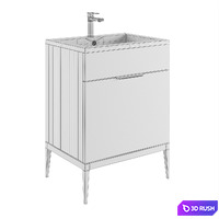 Metropolitan cabinet with 1 drawer 3D Model Vray, Corona