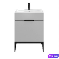 Metropolitan cabinet with 1 drawer 3D Model Vray, Corona
