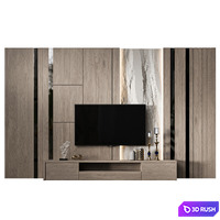 TV Wall 63 3D Model Corona