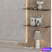 TV Wall with Sony Xperia Touch Projector 3D Model Vray, Corona