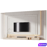 TV wall with soundbar 009