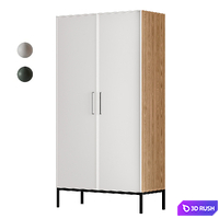 Two-door wardrobe "Nicole" by La Redoute (Berber) 3D Model Vray, Corona