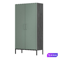 Two-door wardrobe "Nicole" by La Redoute (Berber) 3D Model Vray, Corona