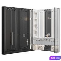 Bathroom furniture set 72 3D Model Corona