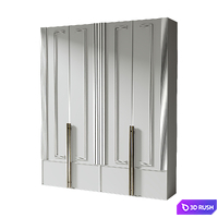 Wardrobe design 3D Model Corona