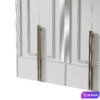 Wardrobe design 3D Model Corona