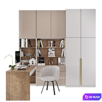 Workplace 02 3D Model Corona