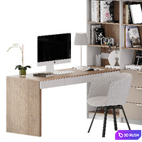 Workplace 02 3D Model Corona